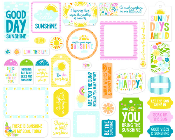 Echo Park You Are My Sunshineshine Frames & Tags