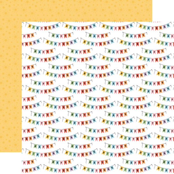 Echo Park Party Animal 12X12 Birthday Garlands