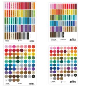 RANGER DISTRESS ASSORT BLACK INK PAD LABEL SHEET