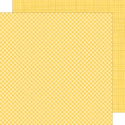 DOODLEBUG 12X12 BUMBLEBEE GINGHAM-LINEN