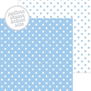 DOODLEBUG 12X12 BUBBLE BLUE SWISS DOT
