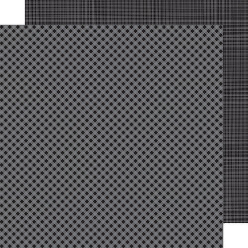 DOODLEBUG 12X12 BEETLE BLACK GINGHAM-LINEN