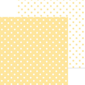 DOODLEBUG 12X12 LEMON SWISS DOT
