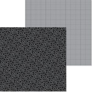 DOODLEBUG 12X12 BEETLE BLACK FLORAL GRAPH