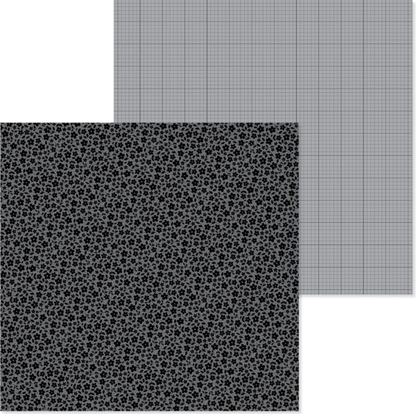 DOODLEBUG 12X12 BEETLE BLACK FLORAL GRAPH