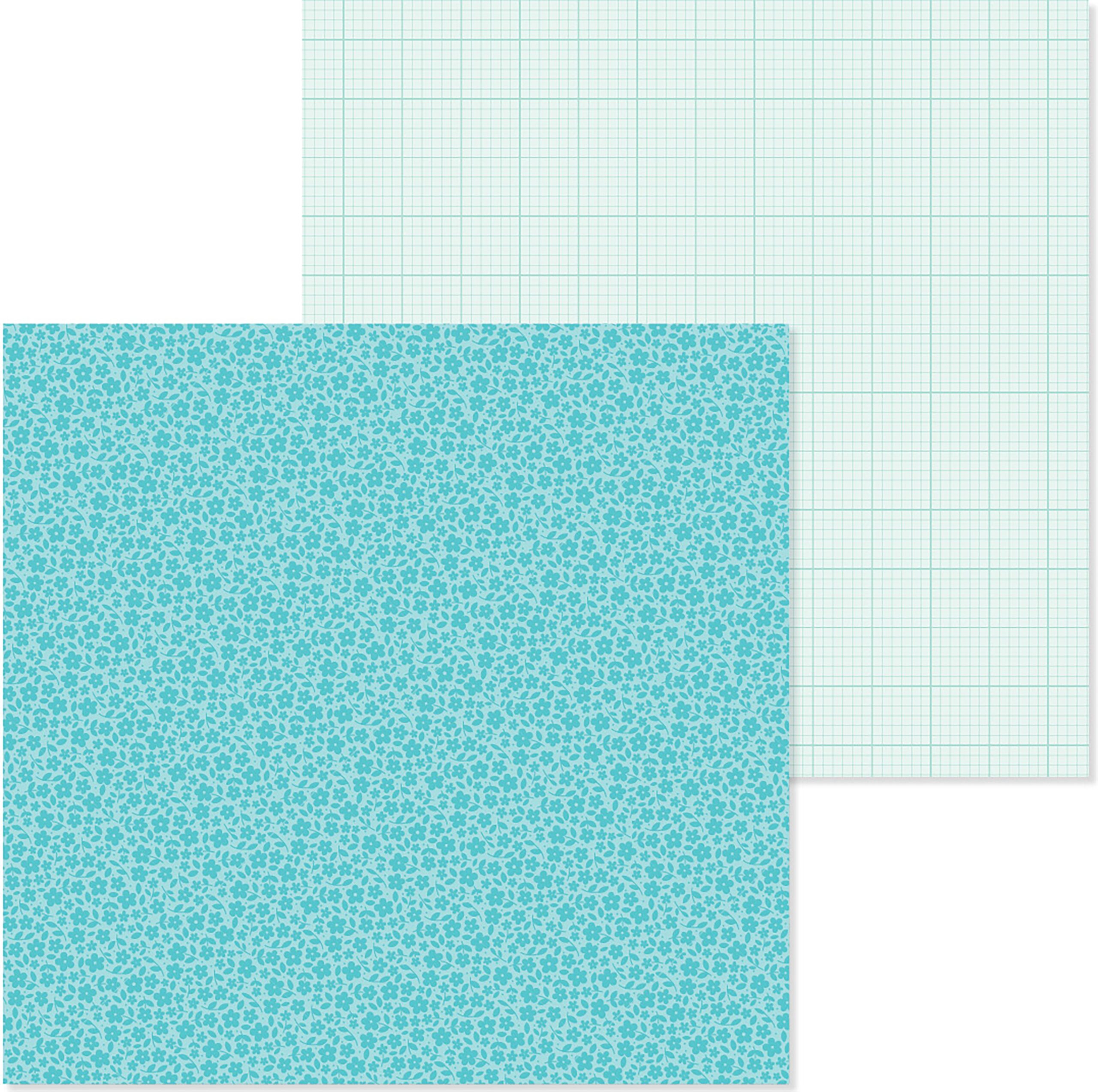 DOODLEBUG 12X12 SWIMMING POOL FLORAL GRAPH