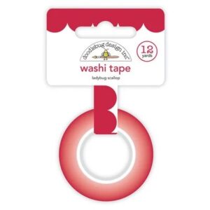DOODLEBUG SCALLOP WASHI TAPE LADYBUG