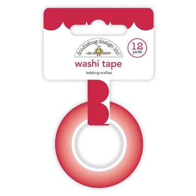 DOODLEBUG SCALLOP WASHI TAPE LADYBUG