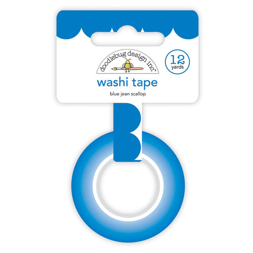 DOODLEBUG SCALLOP WASHI TAPE BLUE JEAN