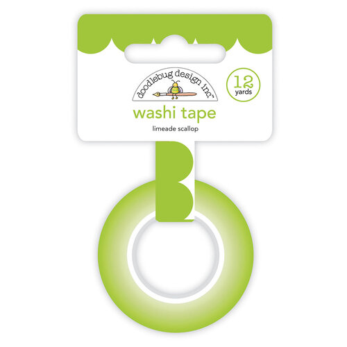 DOODLEBUG SCALLOP WASHI TAPE LIMEADE