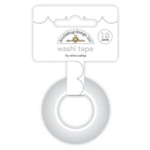 DOODLEBUG SCALLOP WASHI TAPE LILY WHITE