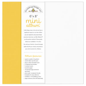 Doodlebug 6X8 Mini Album Bumblebee