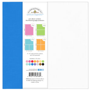 Doodlebug 6X8 Mini Album Blue Jean