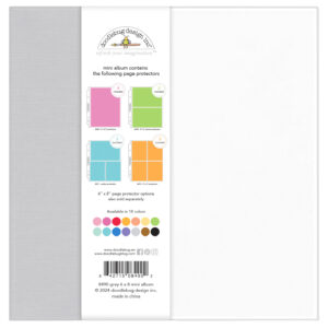 Doodlebug 6X8 Mini Album Gray