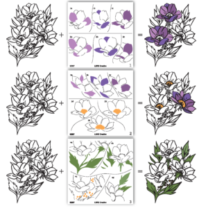 LDRS Stencil Grand Bouquet