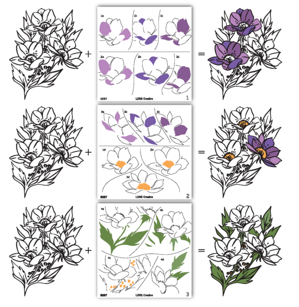 LDRS Stencil Grand Bouquet