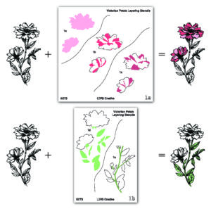 LDRS Stencil Victorian Petals
