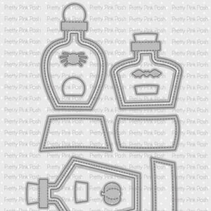 PRETTY PINK POSH DIE POTION BOTTLE SHAKERS