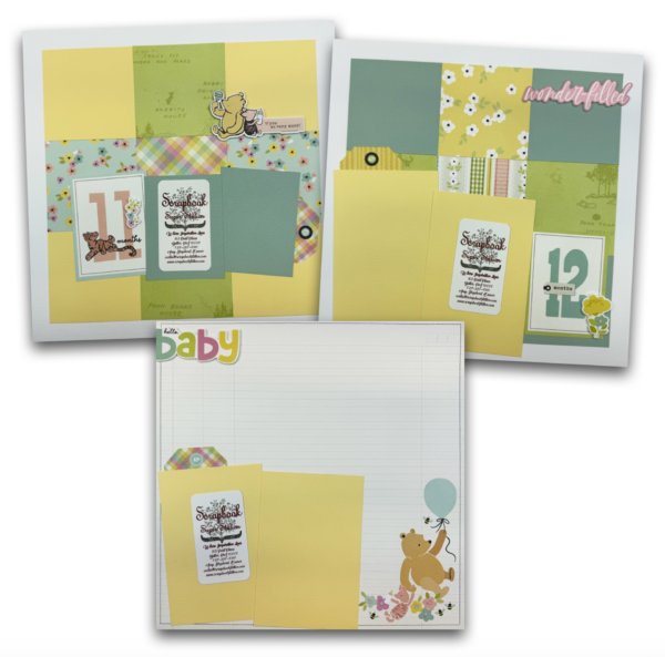 Simple Stories Say Cheese Classic Pooh Baby Collection Cut-up Kit