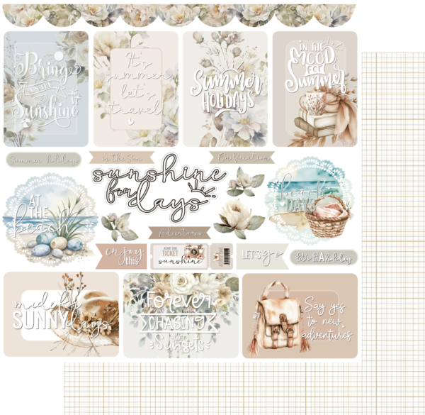 Uniquely Creative Bohemian Escape 12X12 Sunshine For Days Paper