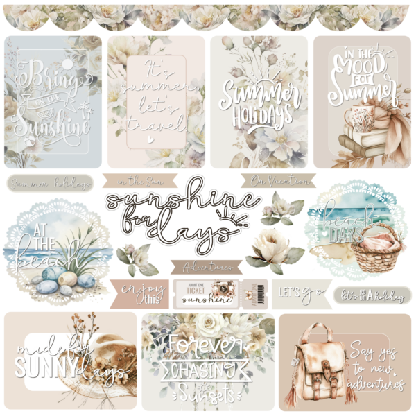 Uniquely Creative Bohemian Escape 12X12 Sunshine For Days Paper
