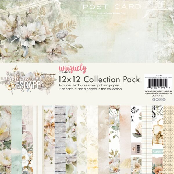 Uniquely Creative Bohemian Escape 12 X 12 Collection Pack