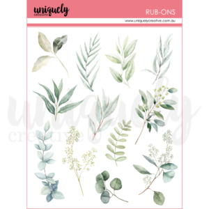 Uniquely Creative Bohemian Escape Boho Botanicals Rub-ons