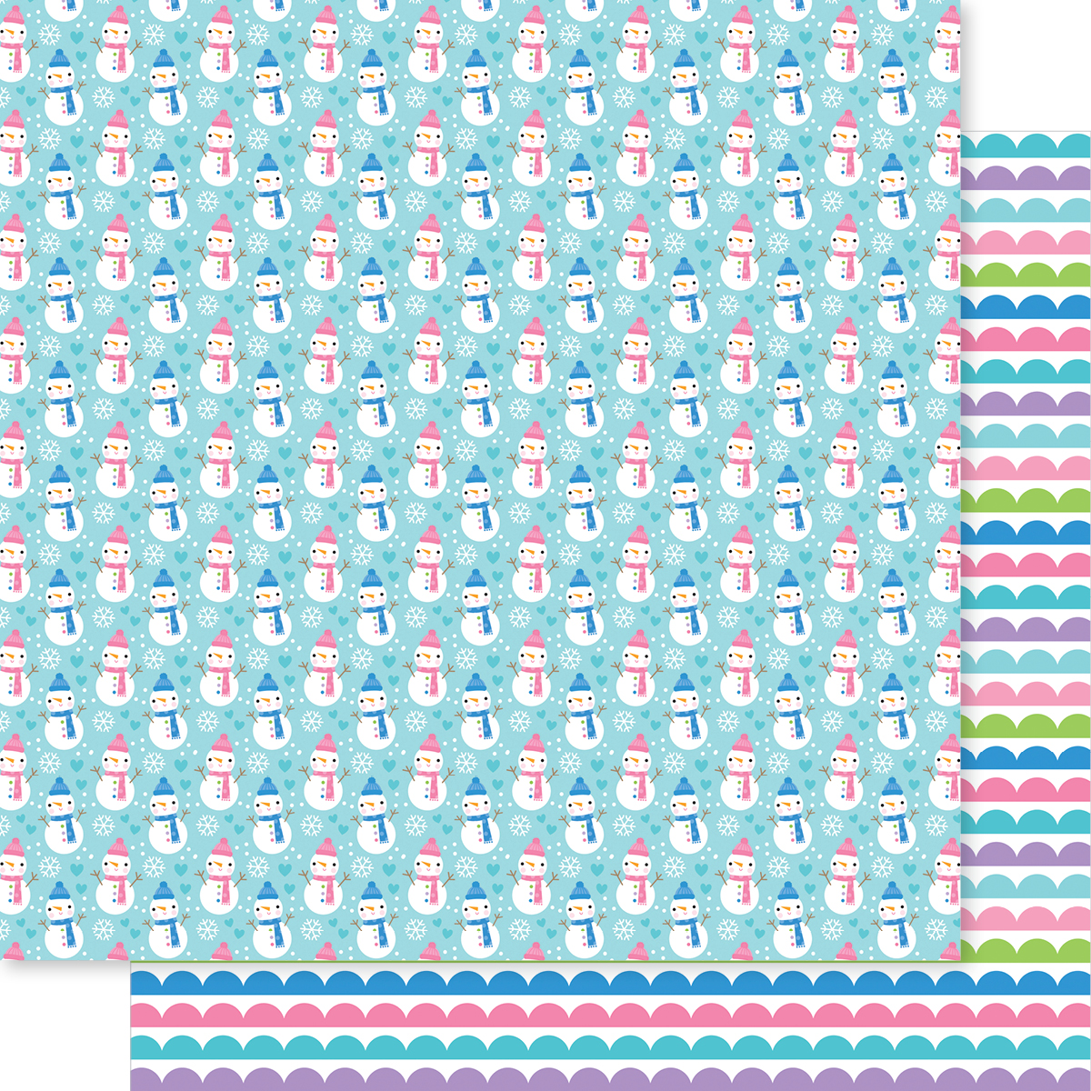 Bella Boulevard Snowflake Season 12X12 Snow in Love