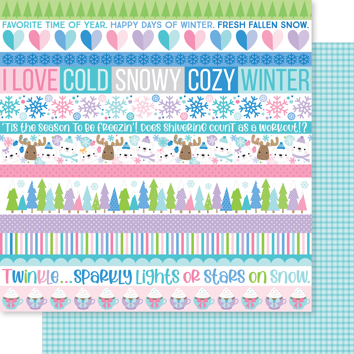 Bella Boulevard Snowflake Season 12X12 Snowflake Season Borders