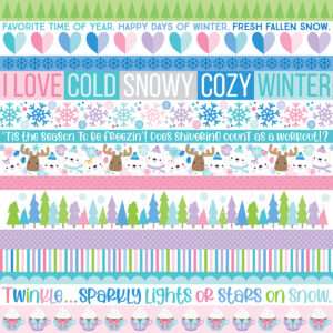 Bella Boulevard Snowflake Season 12X12 Snowflake Season Borders