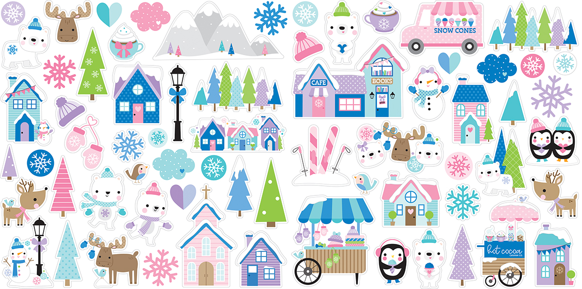 Bella Boulevard Snowflake Season Ephemera Icons