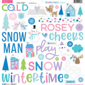 Bella Boulevard Snowflake Season Ciao Chipboard Icons