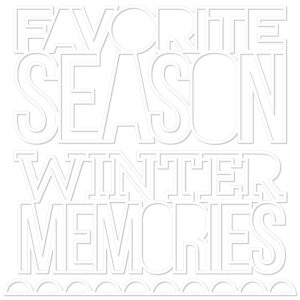Bella Boulevard Snowflake Season Favorite Season Cut-outs