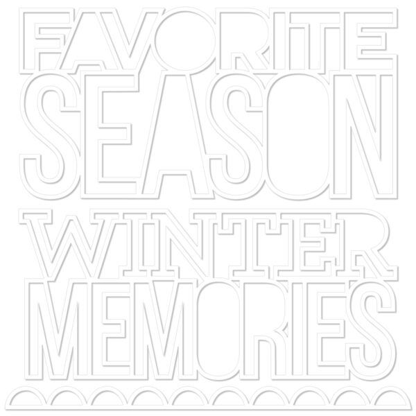 Bella Boulevard Snowflake Season Favorite Season Cut-outs