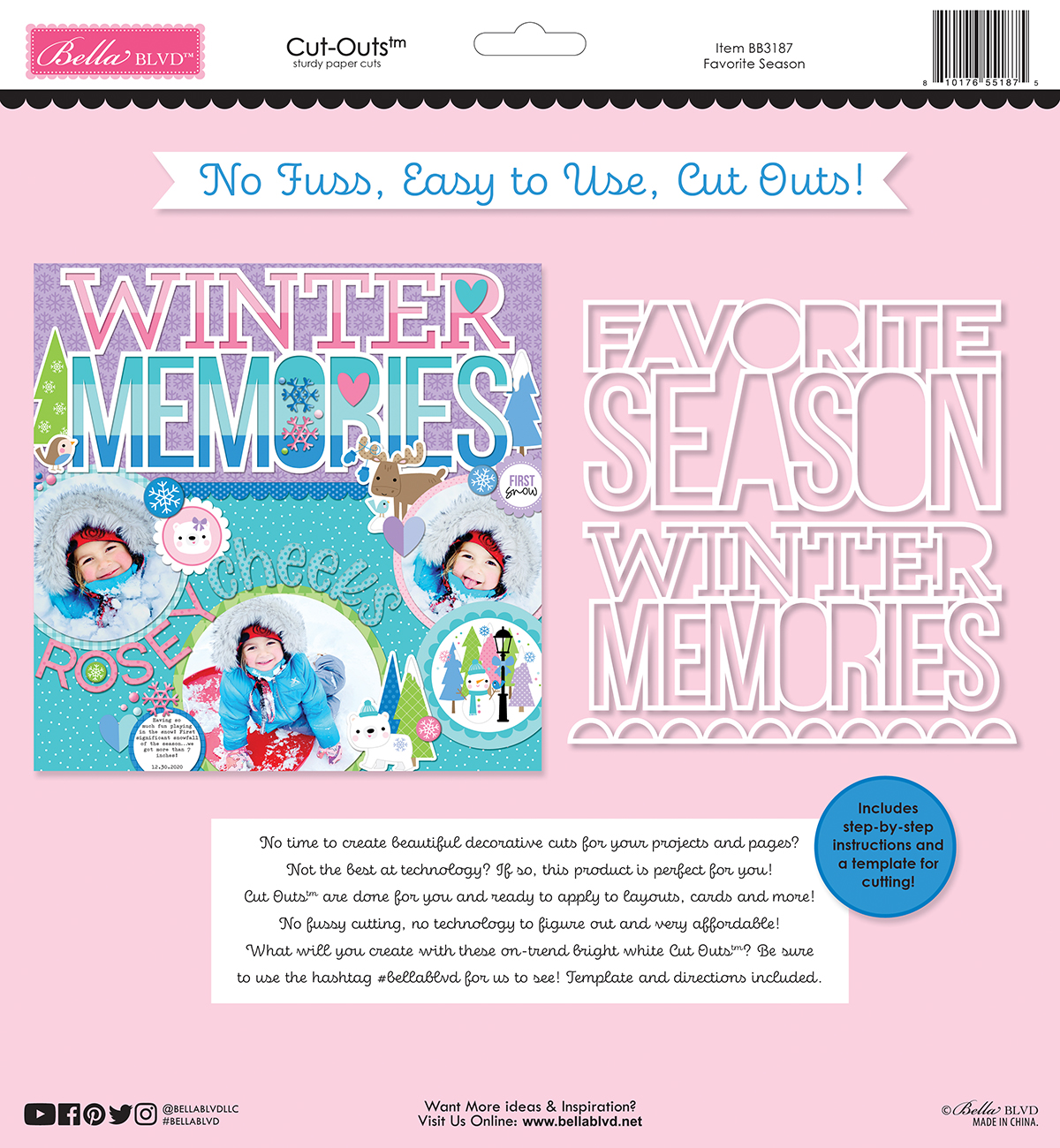 Bella Boulevard Snowflake Season Favorite Season Cut-outs