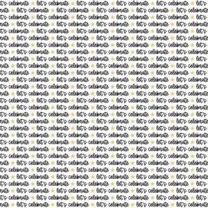 Bella Boulevard Let's Celebrate Starry Script