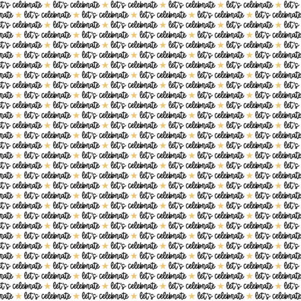 Bella Boulevard Let's Celebrate Starry Script