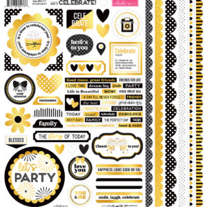 Bella Boulevard Let's Celebrate! Doohickey Cardstock Stickers
