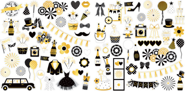 Bella Boulevard Let's Celebrate! Ephemera Icons