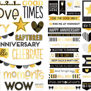 Bella Boulevard Let's Celebrate! Ephemera Words