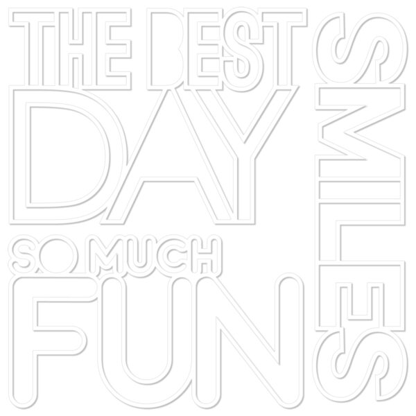 Bella Boulevard Let's Celebrate the Best Day Cut-outs