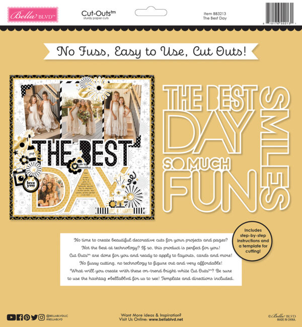 Bella Boulevard Let's Celebrate the Best Day Cut-outs