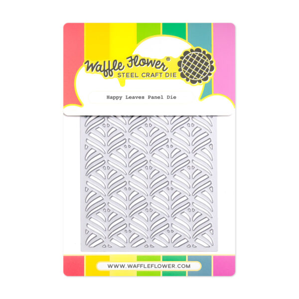 Waffle Flower Die Happy Leaves Panel