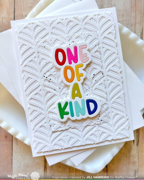 Waffle Flower Die Happy Leaves Panel