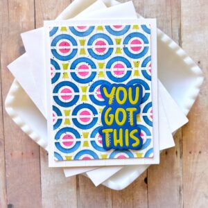 Waffle Flower Stencil Happy Circles