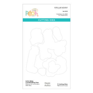 Spellbinders Hello Baby Coordinating Etched Dies With Simple Stories