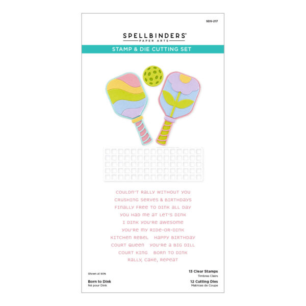 Spellbinders Born To Dink Clear Stamp & Die Set
