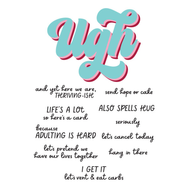 Spellbinders Ugh Clear Stamp & Die Set