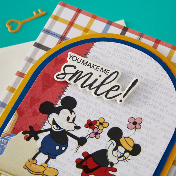 Spellbinders Classic Mouse Happy Sentiments Press + Foil Plate & Die Set