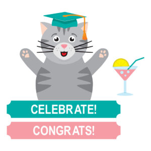 Spellbinders Congrats Cat Etched Dies By Simon Hurley